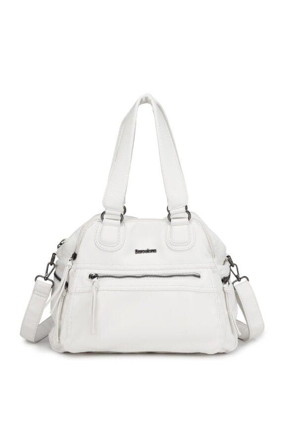 21-K Barcelona 1868 Washed Leather Women's Shoulder Bag - Soft Design